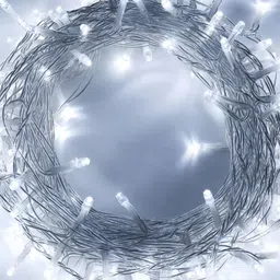 SPARK WORLD White Rice Shaped String Lights image 2