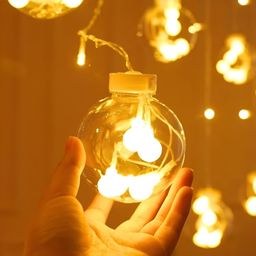 SPARK WORLD Yellow Cylindrical Shape String Lights image 3