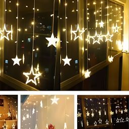 SPARK WORLD White Star Shape String Lights image 3