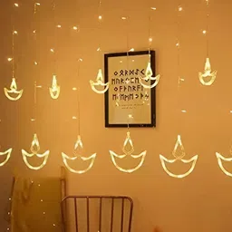 SPARK WORLD Yellow Moon Shape String Lights image 4