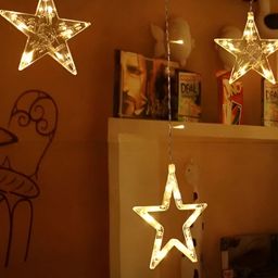 SPARK WORLD Yellow Star Bulb String Lights image 5