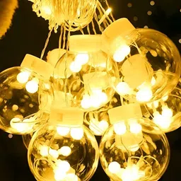 SPARK WORLD Yellow Cylindrical Bulb String Lights image 3