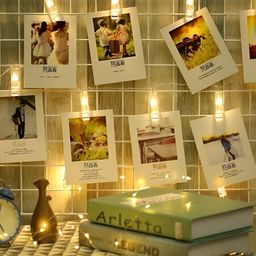 SPARK WORLD 16 Yellow Photo Clip  LED String Lights image 4