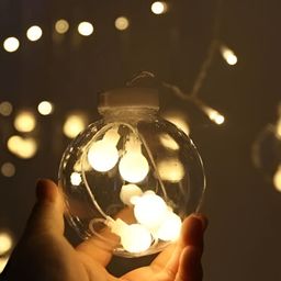 SPARK WORLD Yellow Ball Shape String Lights image 4