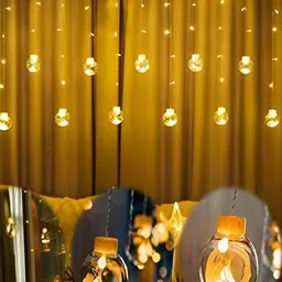 SPARK WORLD Yellow Spherical Shape String Lights image 3