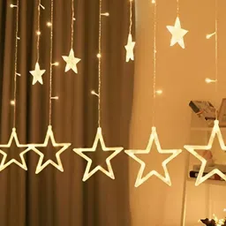 SPARK WORLD Yellow Star Shaped String Lights image 2