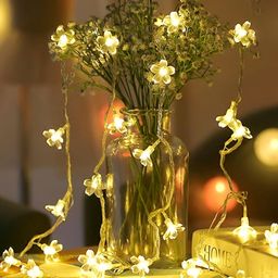 SPARK WORLD Yellow Flower Bulb String Lights image 2