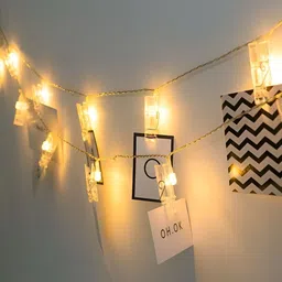 ENORMITY Yellow Photo-Clip Shape String Lights image 2