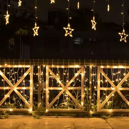 SPARK WORLD Yellow Star Shaped LED String Lights image 2