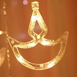 SPARK WORLD Yellow Diya Shape String Lights image 2