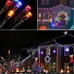 ENORMITY Green & Blue Rice Shape Bulb String Lights image 2