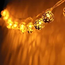 SPARK WORLD Yellow Cylindrical Shape String Lights image 3
