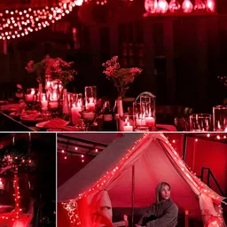 SPARK WORLD Red Rice Shape String Lights image 2