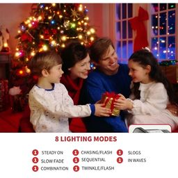 SPARK WORLD Green & Blue LED String Lights image 3