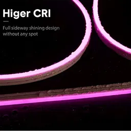 ENORMITY Pink Rice Shape Rope String Lights image 3