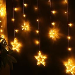 SPARK WORLD Yellow Star Shape String Lights image 3