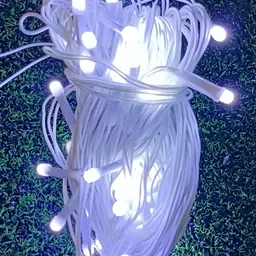 SPARK WORLD White Rice Shaped String Lights image 5