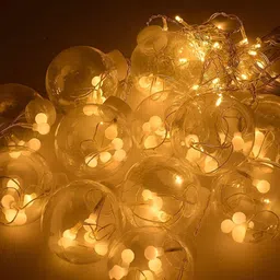 SPARK WORLD Yellow Ball-Shaped String Lights image 5