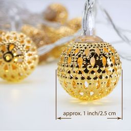 SPARK WORLD Yellow Cylindrical-Shaped String Lights image 2