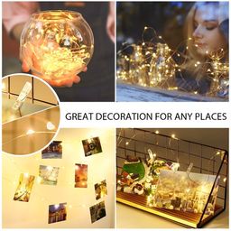 ENORMITY  Yellow Photo Clip Shaped  LED String Lights image 5