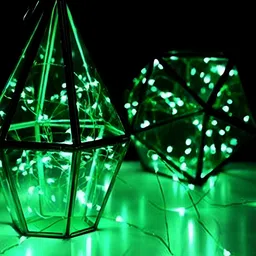 SPARK WORLD Green Rice Shaped Bulb String Lights image 2