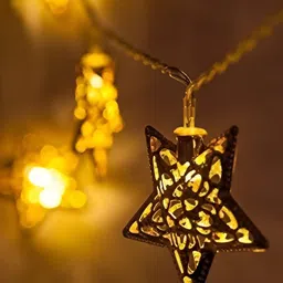 SPARK WORLD Yellow Star Shape String Lights image 4