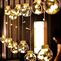 SPARK WORLD Yellow Cylindrical Bulb String Lights image 5