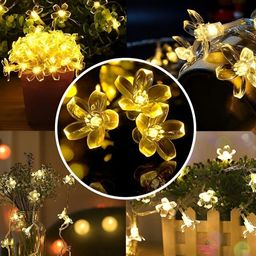 SPARK WORLD Yellow Flower Shape String Lights image 3