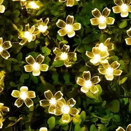 SPARK WORLD Yellow Flower Shape Bulb String Lights image 5