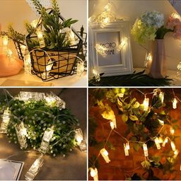SPARK WORLD Yellow Photo Clip String Lights image 5