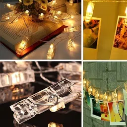 SPARK WORLD Yellow Photo Clip String Lights image 5