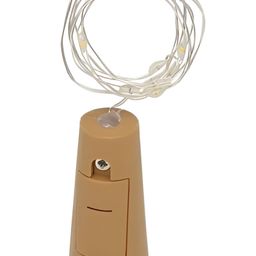 SPARK WORLD Yellow & Brown Cork Shape String Light image 4