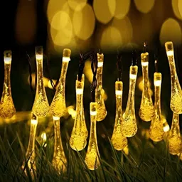SPARK WORLD Yellow Teardrop Shape LED Fairy String Lights image 4