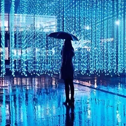 SPARK WORLD Blue LED String Lights image 3