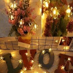 SPARK WORLD Yellow Flower Shaped String Lights image 2