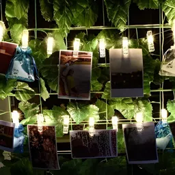 SPARK WORLD Yellow Photo Clip String Lights image 4