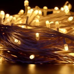 SPARK WORLD White Rice Shape String Lights image 2