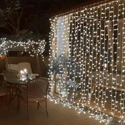 SPARK WORLD White Rice Shaped String Lights image 4