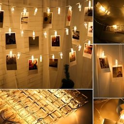 SPARK WORLD Yellow Photo Clip LED String Light image 3