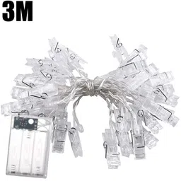 ENORMITY Yellow Photo Clip Shape String Lights image 2