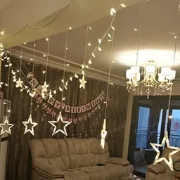 SPARK WORLD Yellow Star Shaped Bulb String Lights image 2