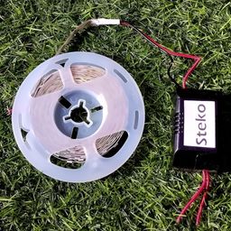 SPARK WORLD Pink Rice-Shaped String Lights image 5