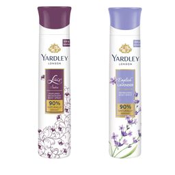 YARDLEY LONDON Women Set Of 2 Refreshing Deo - Lace Satin & English Lavender - 150ml Each-35