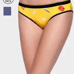 bummer Women Pack Of 2 Printed Micro Modal Mid Rise Bikini Brief-picture-54