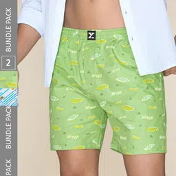 XYXX Men Printed Pack of 2 Combed Cotton Surf Boxers-XYBOX2PCKN374-image-88