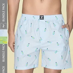 XYXX Men Printed Pack of 2 Combed Cotton Surf Boxer-image-94