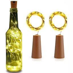 SPARK WORLD Yellow 2 Pieces Rice Shape String Lights-32