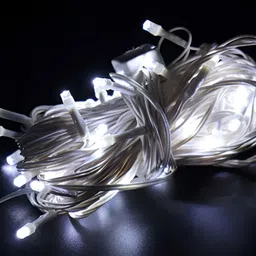 SPARK WORLD White Rice Shaped String Lights-6
