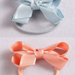 AQUASTREET Set-2 Girls Orange & Blue Big Bowknot Hairband-51