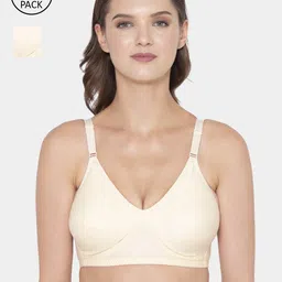 Souminie Pack of 2 Beige Everyday Cotton Bra-picture-46